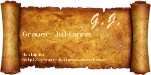 Grauer Julianna névjegykártya